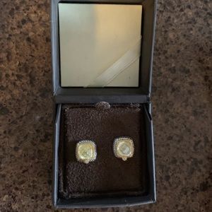 Judith Ripka Canary Stone Earrings